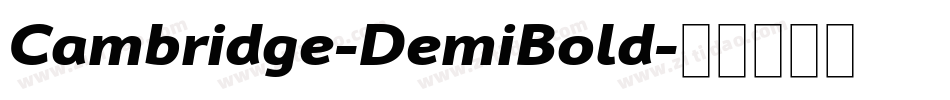Cambridge-DemiBold字体转换