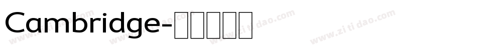 Cambridge字体转换