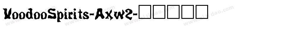 VoodooSpirits-Axw2字体转换