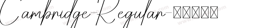 Cambridge-Regular字体转换