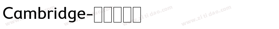 Cambridge字体转换
