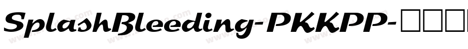 SplashBleeding-PKKPP字体转换