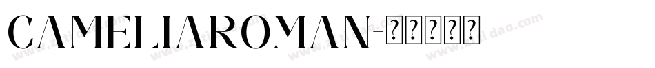 CameliaRoman字体转换