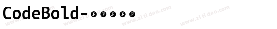 CodeBold字体转换
