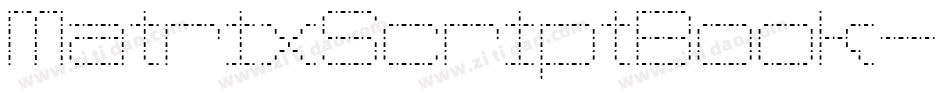 MatrixScriptBook字体转换