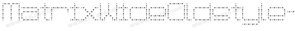 MatrixWideOldstyle字体转换