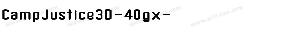 CampJustice3D-40gx字体转换