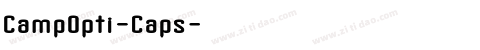 CampOpti-Caps字体转换
