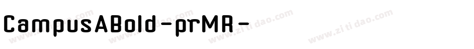 CampusABold-prMR字体转换