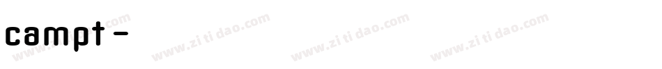 campt字体转换