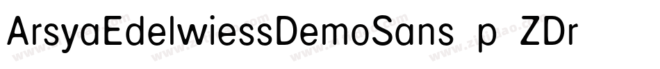 ArsyaEdelwiessDemoSans-p7ZDr字体转换