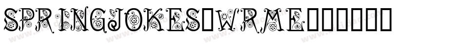 SpringJokes-WRME字体转换