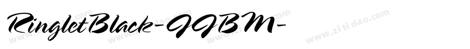 RingletBlack-JJBM字体转换