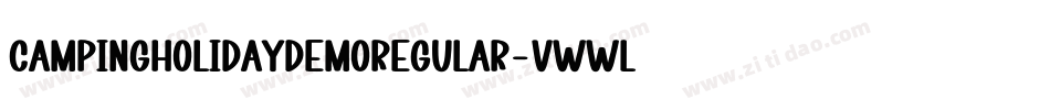 CampingHolidayDemoRegular-VwWl字体转换