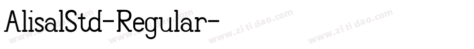 AlisalStd-Regular字体转换