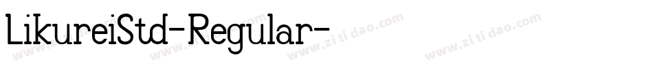 LikureiStd-Regular字体转换
