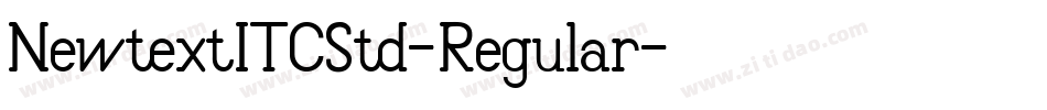 NewtextITCStd-Regular字体转换
