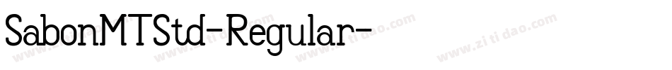 SabonMTStd-Regular字体转换