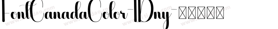 FontCanadaColor-LDny字体转换