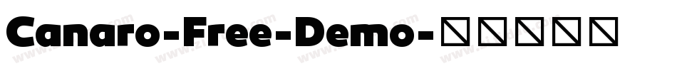 Canaro-Free-Demo字体转换