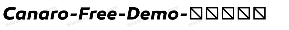 Canaro-Free-Demo字体转换