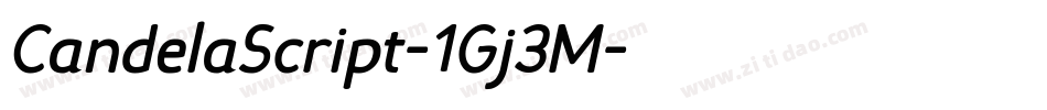 CandelaScript-1Gj3M字体转换