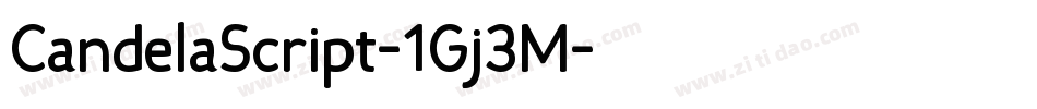 CandelaScript-1Gj3M字体转换