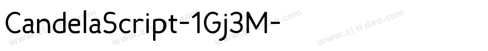 CandelaScript-1Gj3M字体转换