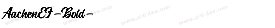 AachenEF-Bold字体转换