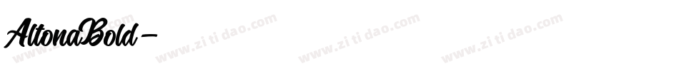 AltonaBold字体转换