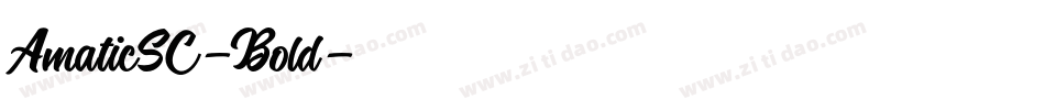 AmaticSC-Bold字体转换