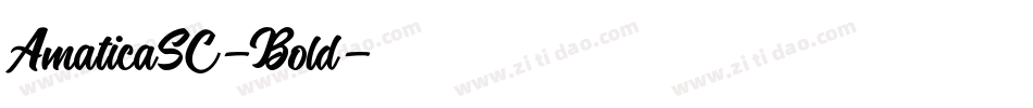 AmaticaSC-Bold字体转换