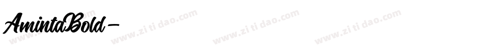 AmintaBold字体转换