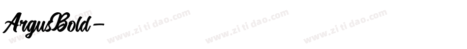 ArgusBold字体转换