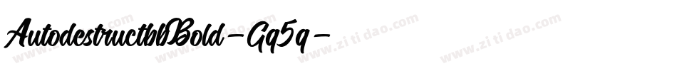 AutodestructbbBold-Gq5q字体转换