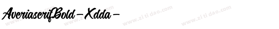AveriaserifBold-Xdda字体转换