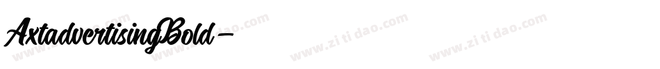 AxtadvertisingBold字体转换