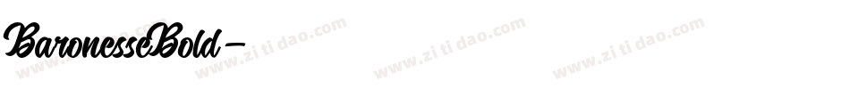 BaronesseBold字体转换