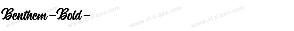 Benthem-Bold字体转换