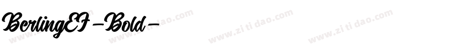 BerlingEF-Bold字体转换