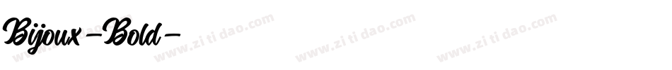 Bijoux-Bold字体转换