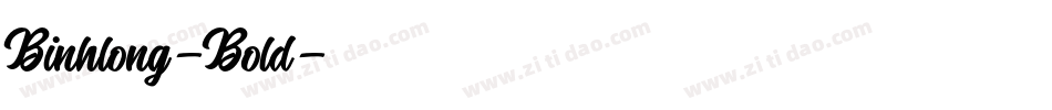 Binhlong-Bold字体转换