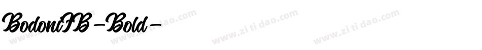 BodoniFB-Bold字体转换