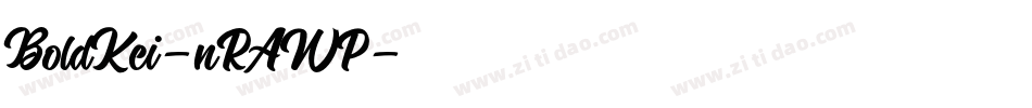 BoldKei-nRAWP字体转换