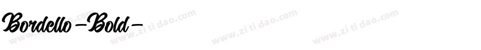 Bordello-Bold字体转换