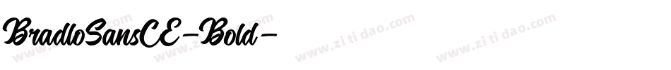BradloSansCE-Bold字体转换