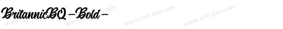BritannicBQ-Bold字体转换