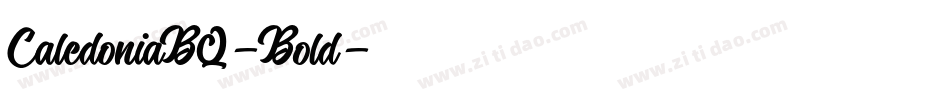 CaledoniaBQ-Bold字体转换