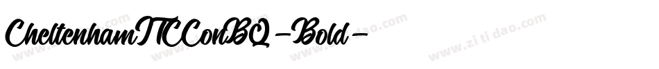 CheltenhamITCConBQ-Bold字体转换