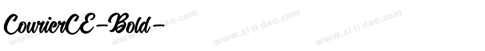 CourierCE-Bold字体转换